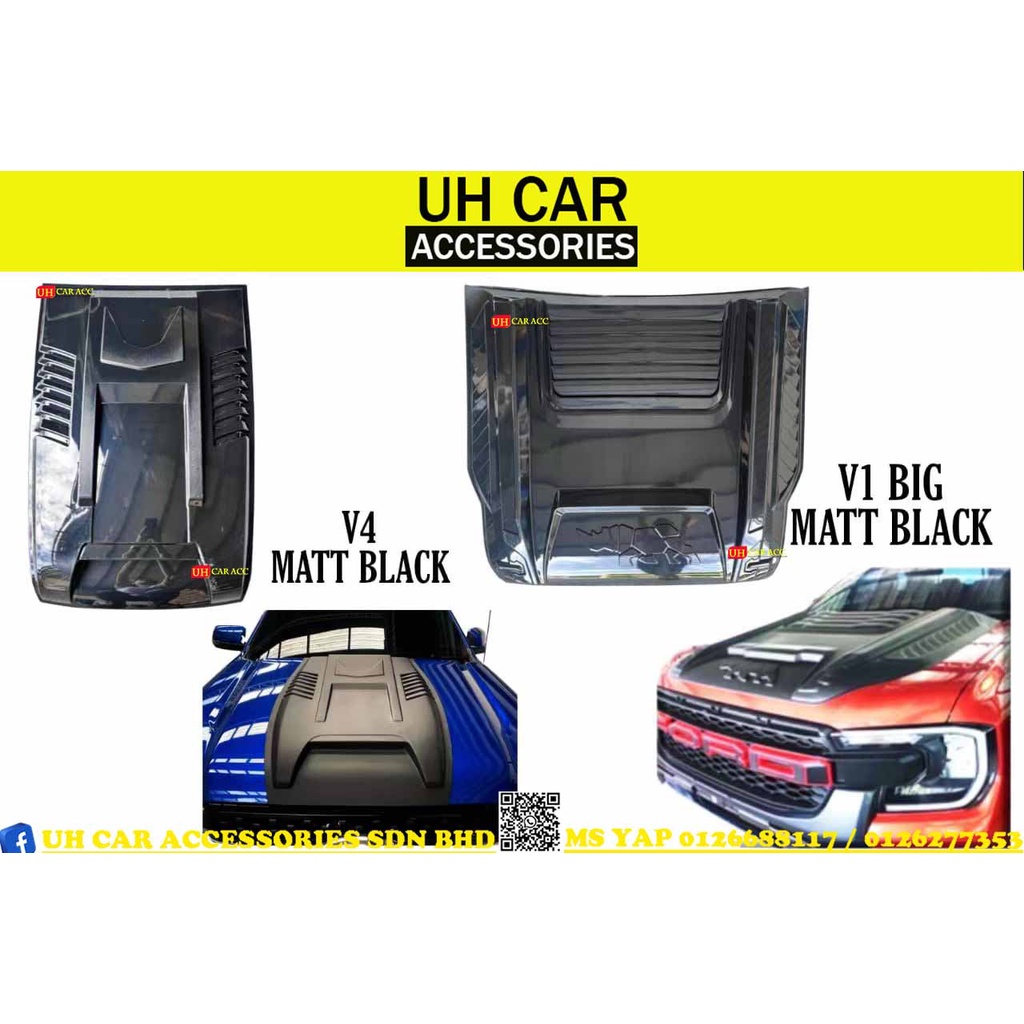 FORD RANGER T9 2022 XL XLT WILDTRAK ABS FRONT BONNET BONET SCOOP ...