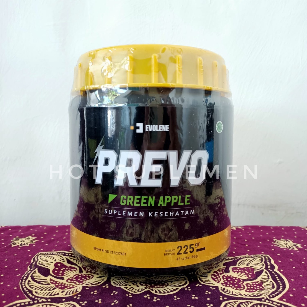 Evolene Prevo 225 Gr 45 Sachet Pre Workout BPOM | Shopee Malaysia