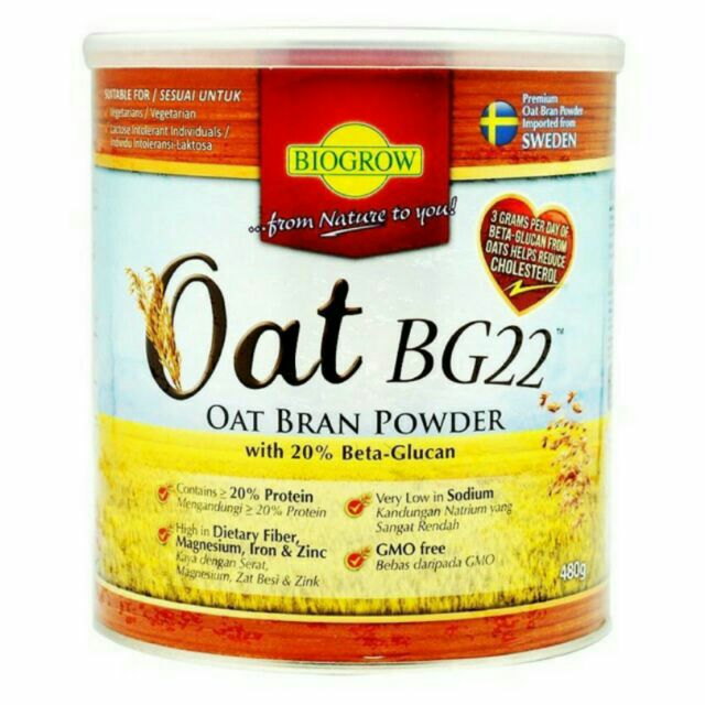 BIOGROW BG22 Oat Powder 480g | Shopee Malaysia