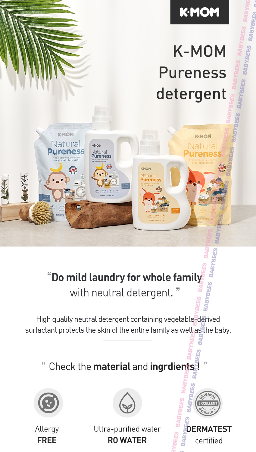 K MOM KMOM Laundry Detergent and Softener 1700ml / Refill 1300ml /K MOM ...
