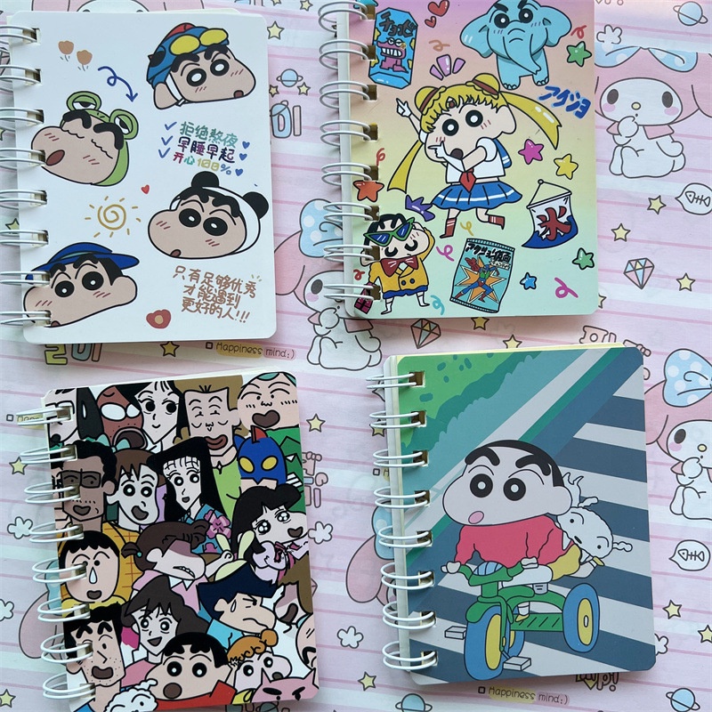 Crayon Shin-chan Cute Coil Book Small Notepad | Shopee Malaysia