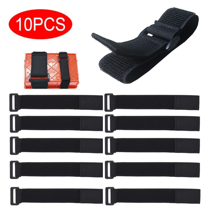 Velcro Strap Cable Management Binding Strap 20x200mm Nylon 10pcs