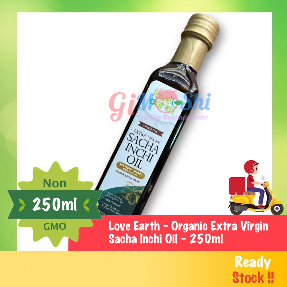 Love Earth Organic Extra Virgin Sacha Inchi Oil 250ml Shopee Malaysia