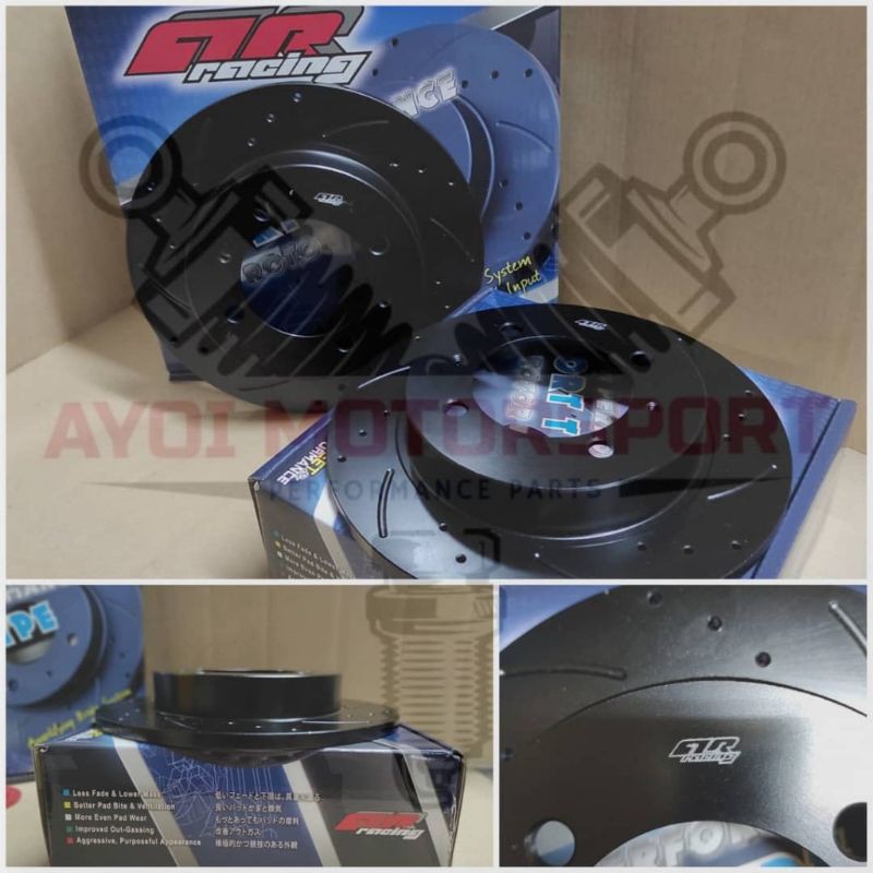 MITSUBISHI EVO 1.2.3 AR RACING FRONT DICS ROTOR PCD 114 & PCD 100 ...