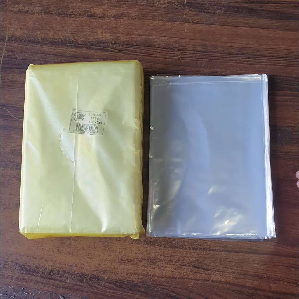 (2kg) LDPE Plastic Bag Plastik Keping Bungkus Frozen Bag Transparent