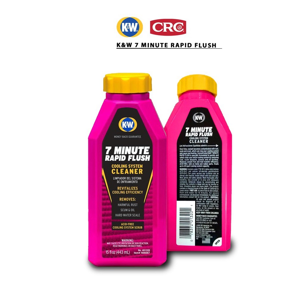 CRC K&W 7 MINUTE RAPID FLUSH COOLING SYSTEM CLEANER 444ML | Shopee Malaysia