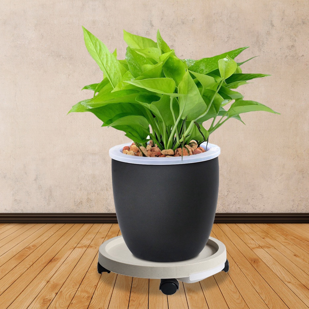 14inch Plant Stand Tray Round Caster Pallet Rack Planter Caddies With ...