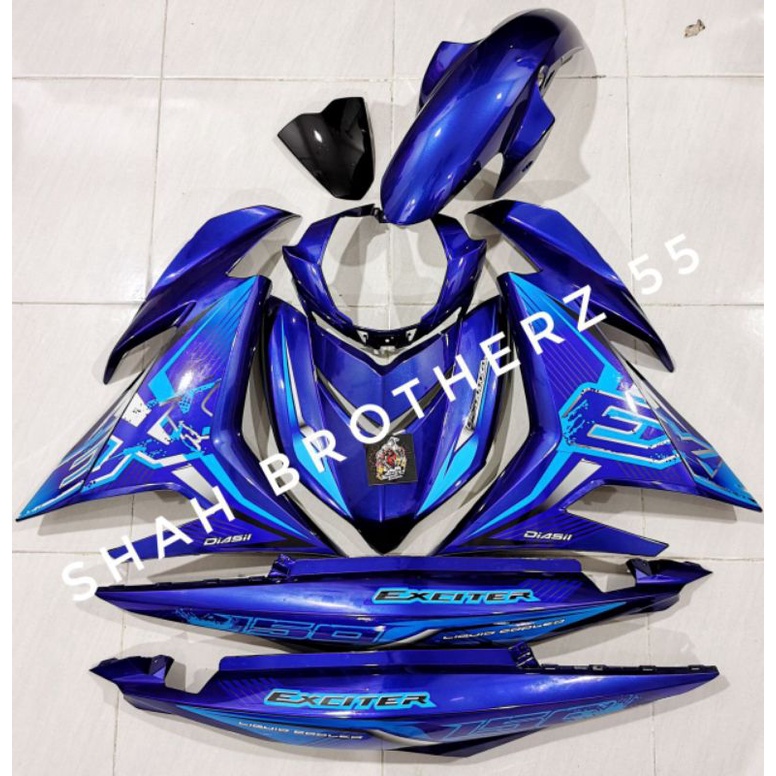 COVERSET Y15 V1/V2 EX THAI BIRU CUSTOM REFLECT 🔥 | Shopee Malaysia