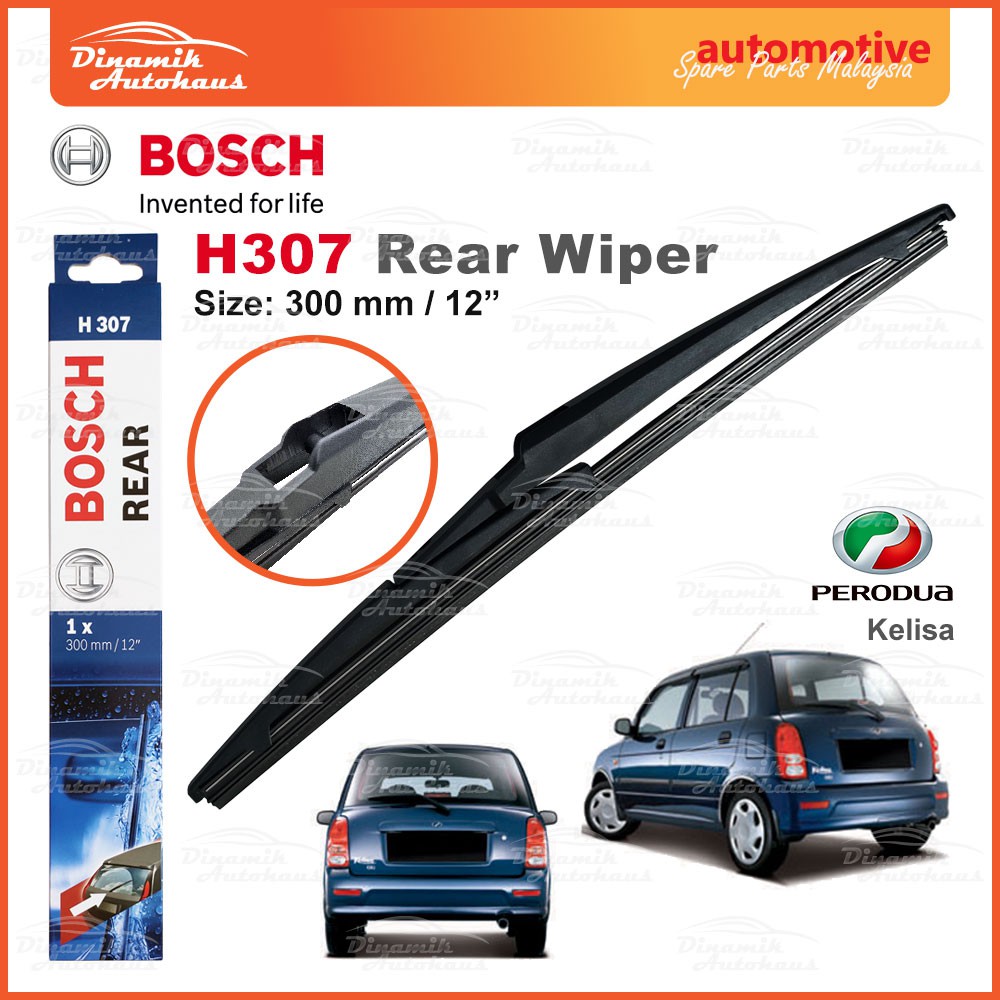 Perodua Kelisa Car Rear Windscreen Wiper (Wiper Cermin Belakang) Size