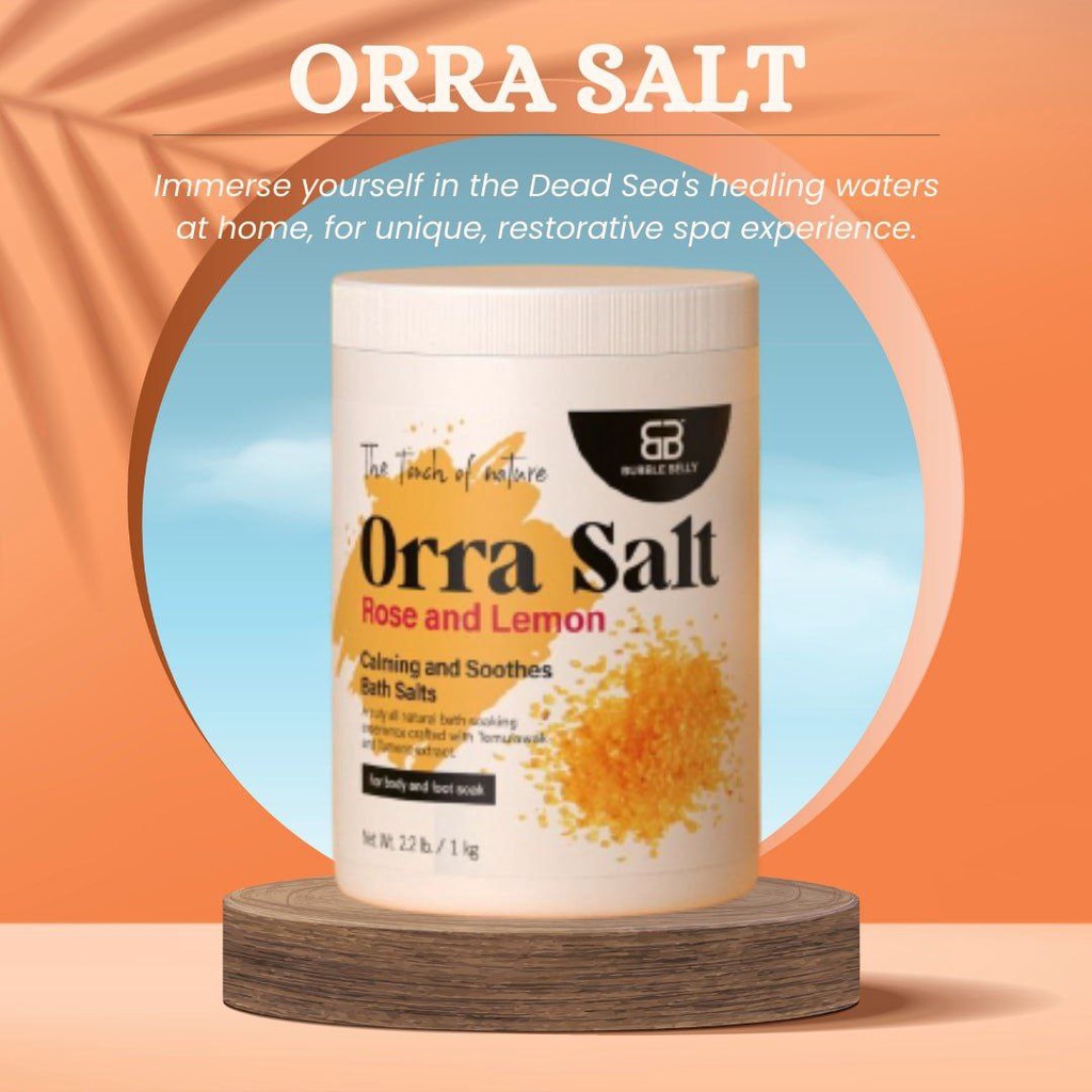 ORRA Salt Dead Sea Salt Scrub Spa Soak Leg Body Temulawak Garam Laut Rendam Kaki Sakit Badan