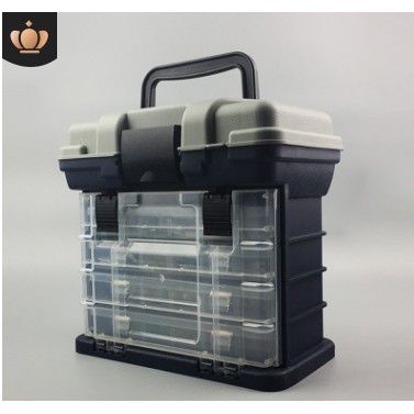 27*17*26cm 5 Layer PP+ABS Big Fishing Tackle Box High Quality