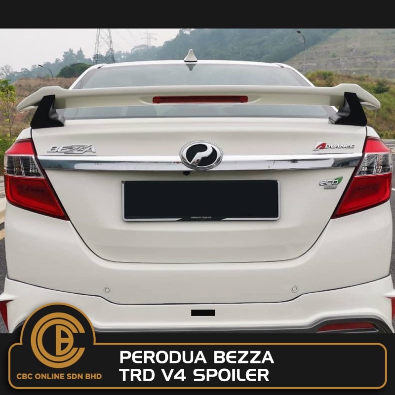 Perodua Bezza TRD V4 Spoiler WITH PAINT | Shopee Malaysia