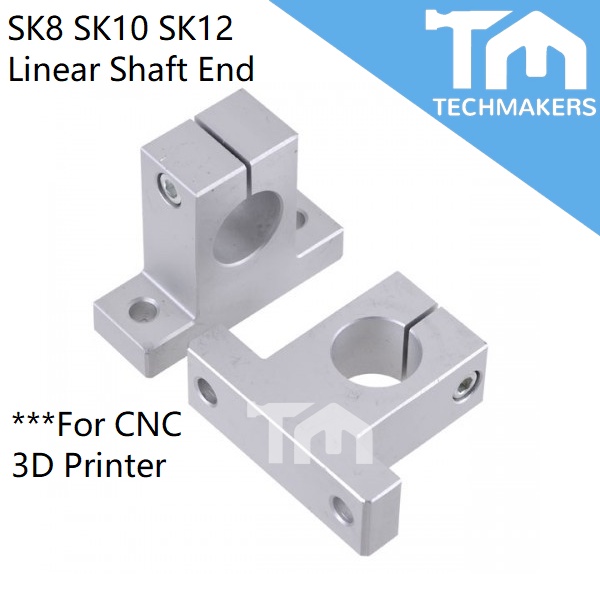 High quality SK Shaft End Support Linear Rail Holder SK8 SK10 SK12 Linear Rod for CNC 3D Printer Accessories TechMakers