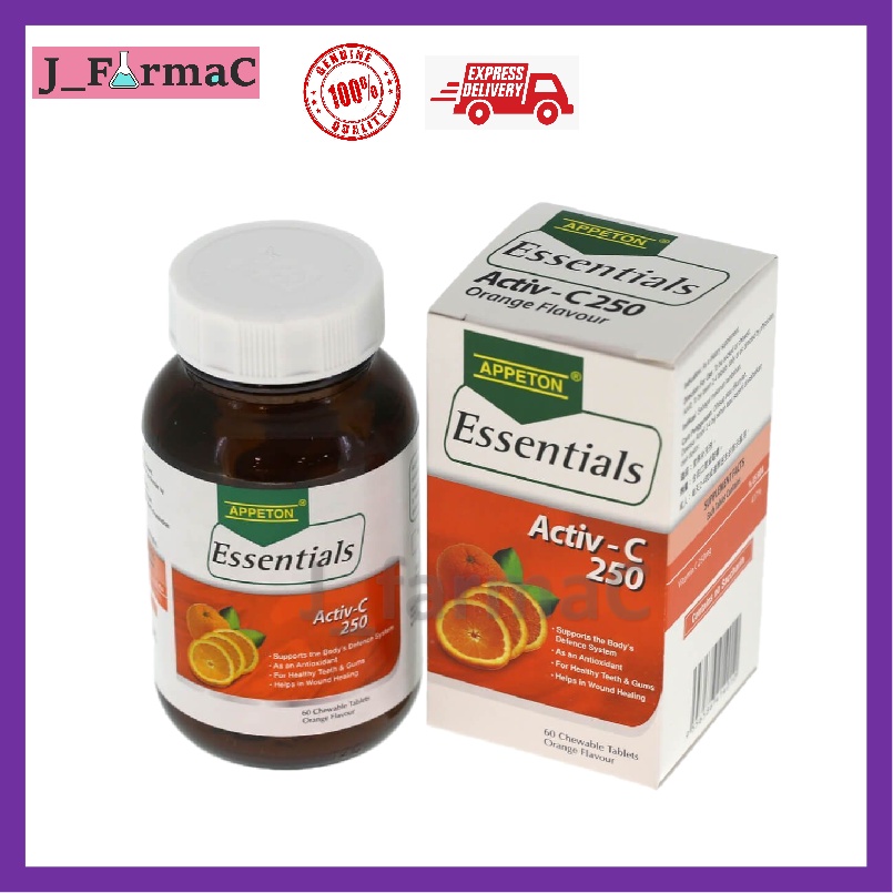 Appeton Essentials Activ-C 250 (Orange) Chewable 60's | Shopee Malaysia