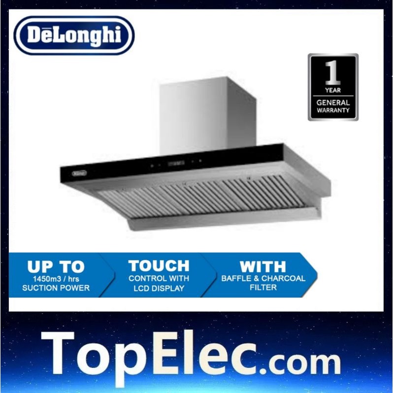 DELONGHI DH 8143 Cooker Hood Chimney Hood Cooking Hood Rubine Hood Teka Hood Elba Hood Topelec