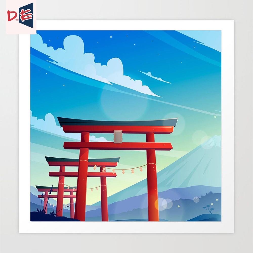 DIY Painting By Numbers Urban Architectural Landscape Kit Wall Art Home Decor Gift With Frame