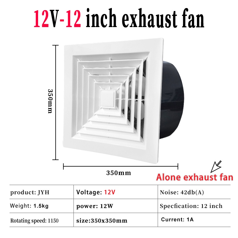 Solar photovoltaic integrated ceiling exhaust fan exhaust fan ...