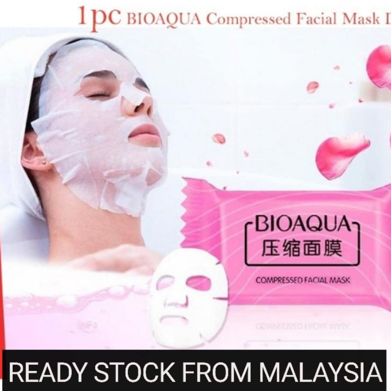 Kiss Beauty Peach Facial sleeping Mask 1 PCS BIOAQUA Compressed Facial Mask 1Pcs Shopee Malaysia