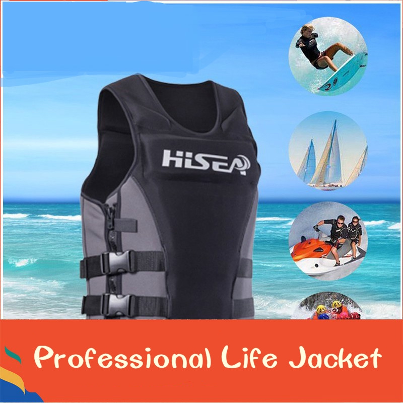New HISEA Professional Life Jacket Swimming Surfing Life Vest Adult