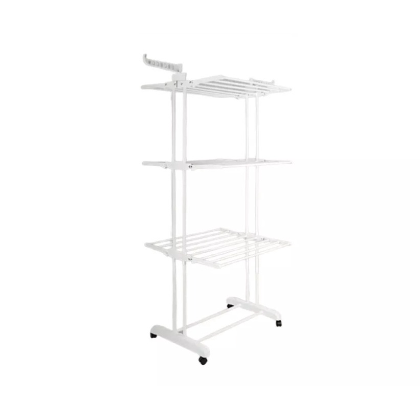 KAUKAU 3 Tier Foldable Clothes / Towel Drying Racks Clotheslines ...