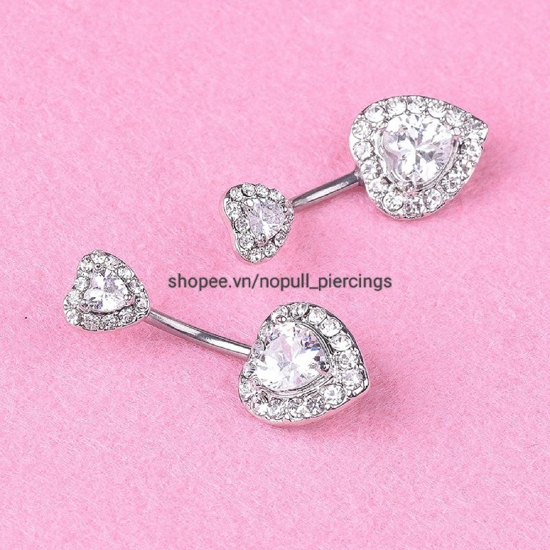 Heart Shape Navel Piercings Premium Umbilical Piercings [SHIPHOATOC