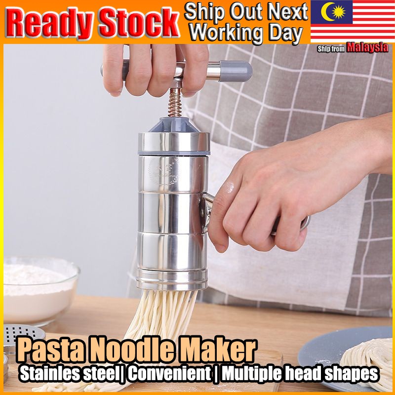 5 Mode Stainless Steel Pasta Noodle Maker Machine Handmade Noodles Mee ...