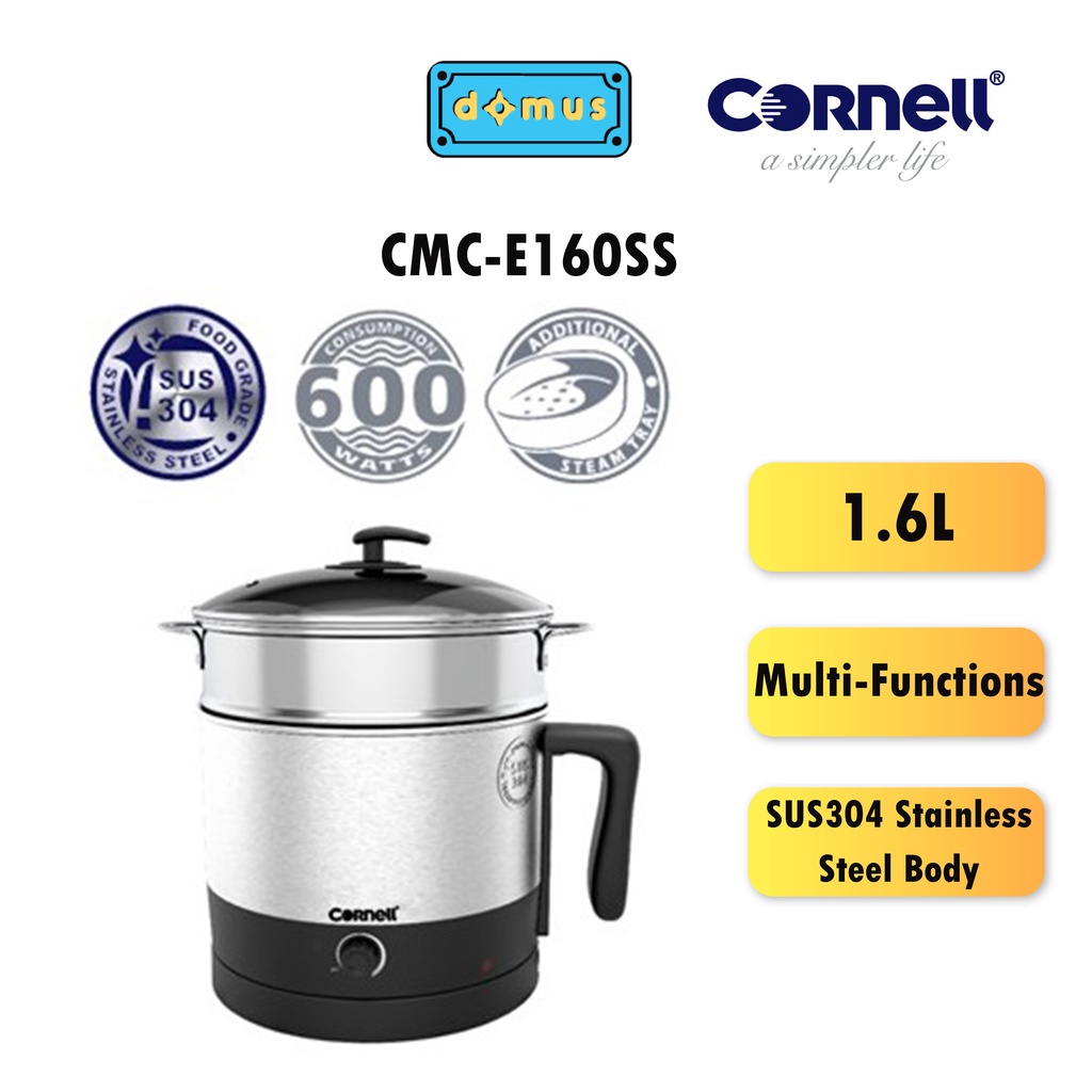 Cornell Mini MultiCooker (1.6L) CMCE160SS Shopee Malaysia