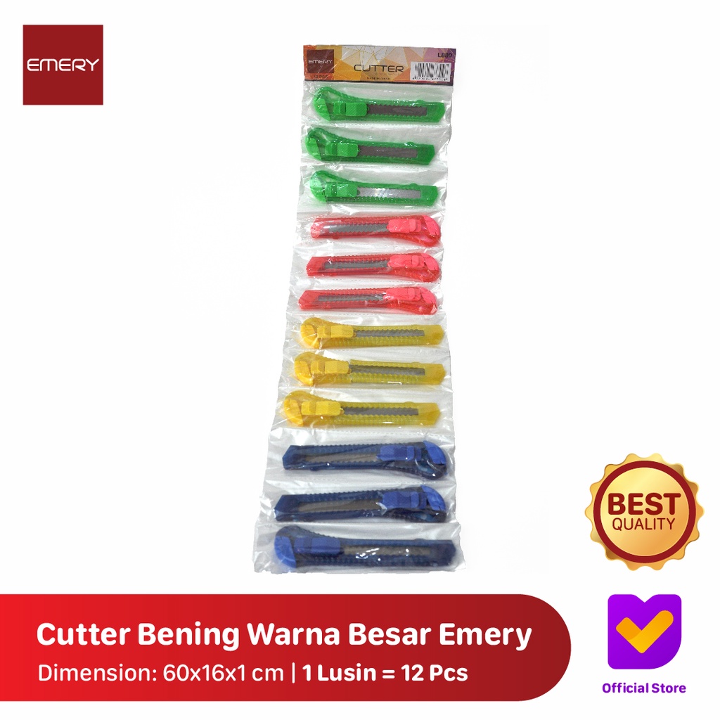 Emery LARGE COLOR CLEAR CUTTER (new) (CONTAINS 12 PCS) | Shopee Malaysia