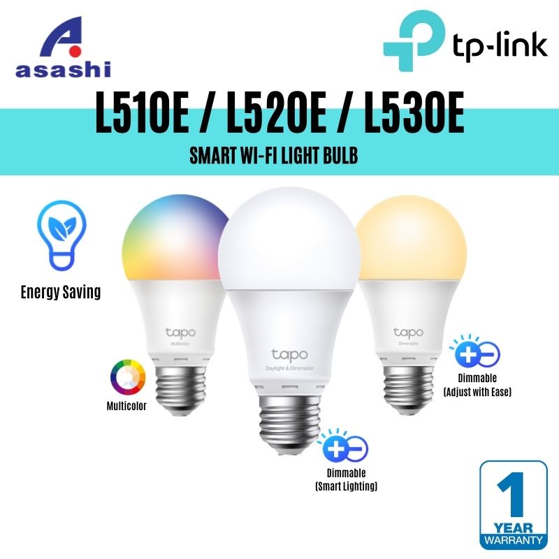 TP-Link Tapo L510E / L520E / L530E Smart Wi-Fi Light Bulb, Daylight ...