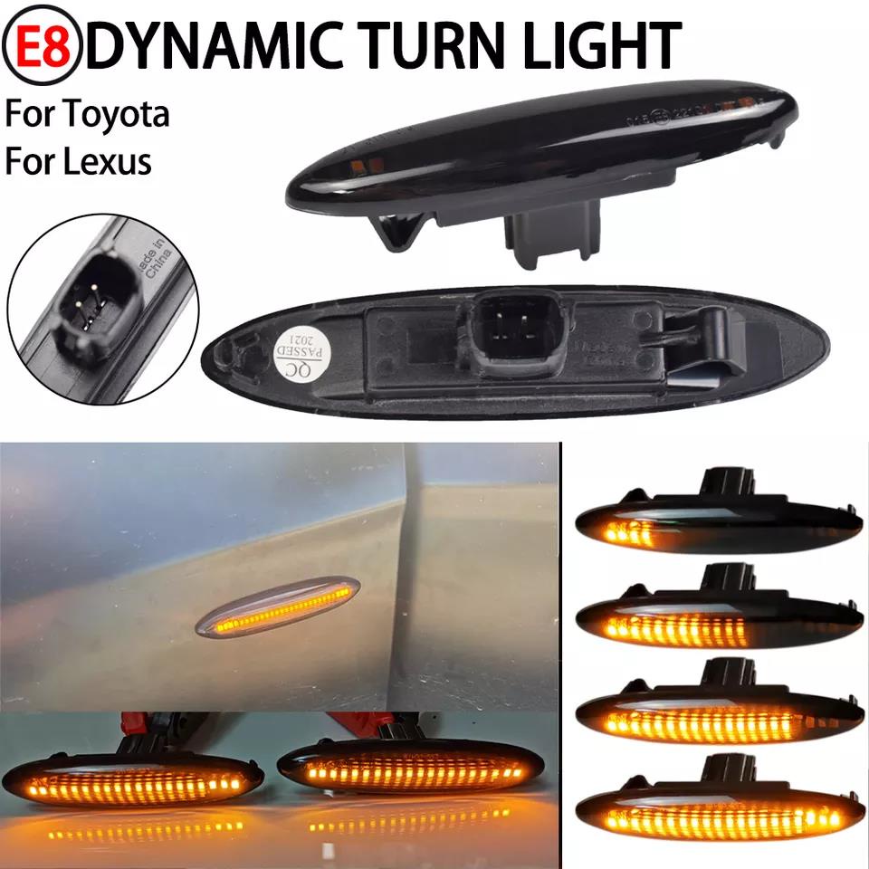 Pcs Led Dynamic Side Marker Turn Signal Light For Lexus Is Is Sc Toyota Mark X Reiz