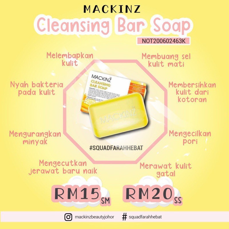 💥ORIGINAL HQ💯💥SABUN KUNING BY MACKINZ + FREEGIFT 🔥 | Shopee Malaysia