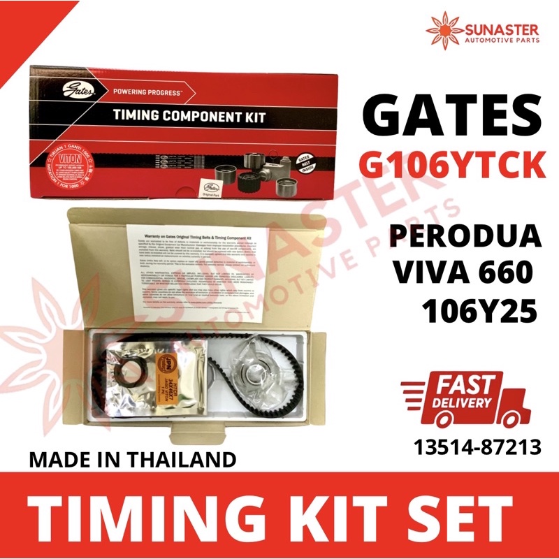 Perodua Viva 660 GATES 100,000km Timing Kit Set | Shopee Malaysia