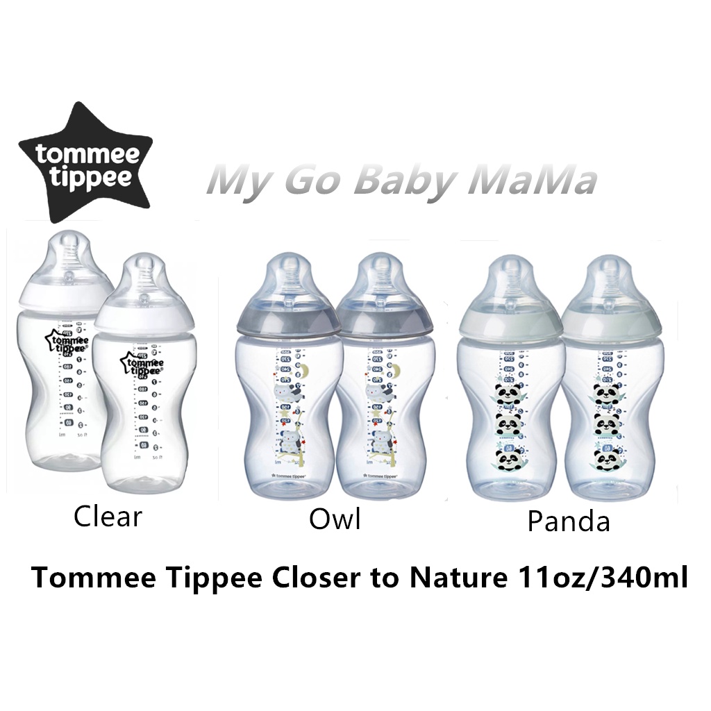 Tommee Tippee Closer To Nature 11oz/340ml Bottle Twin Pack