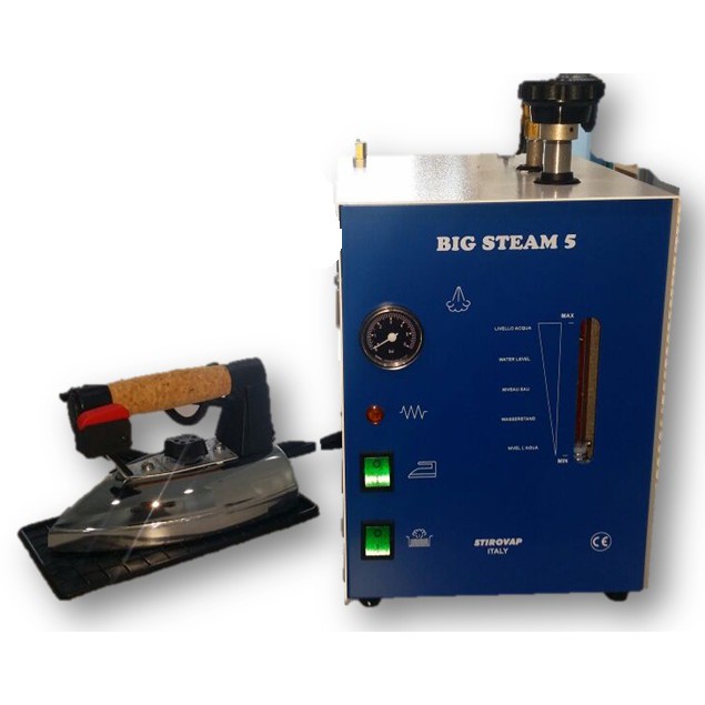 ITALY BRAND BIG STEAM MOD 306, 5L STEAM PRESS STAINLESS STEEL BOILER