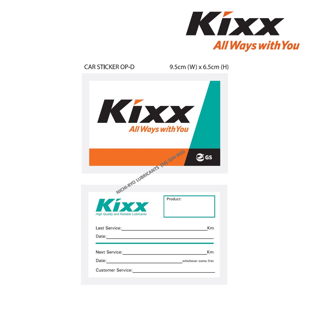 KIXX Mileage Sticker | Shopee Malaysia