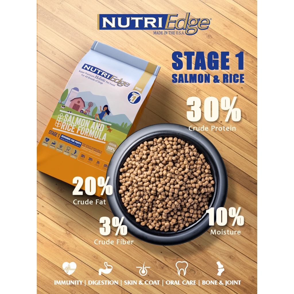 NUTRIEdge Dog Food For Stage 1/Stage 2/Stage 3(3kg) | Shopee Malaysia