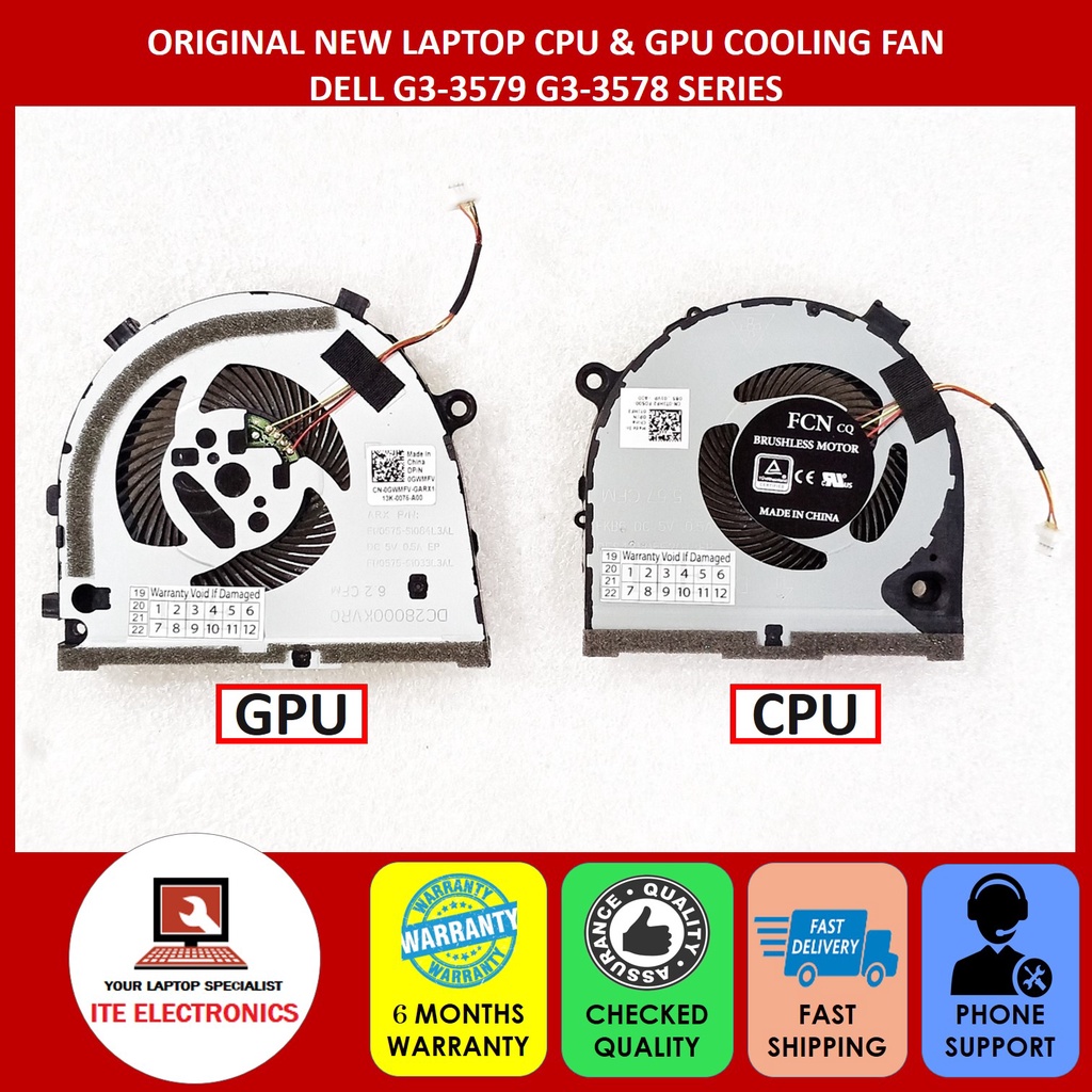 New Orignal Cpu Gpu Fan For Dell G3 G3 3579 G3 3578 Fan Price From