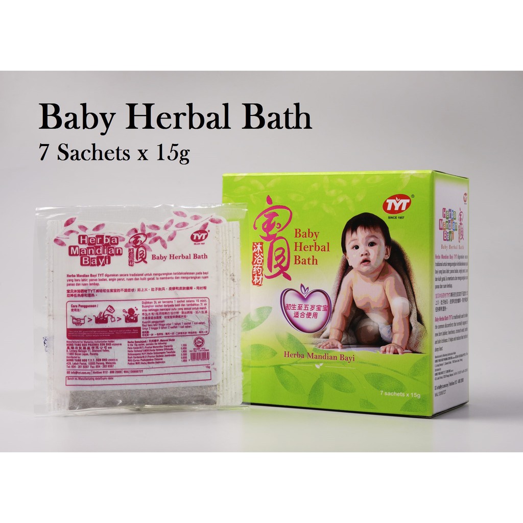 TYT Baby Herbal Bath (7 Sachets x 15g) | Shopee Malaysia