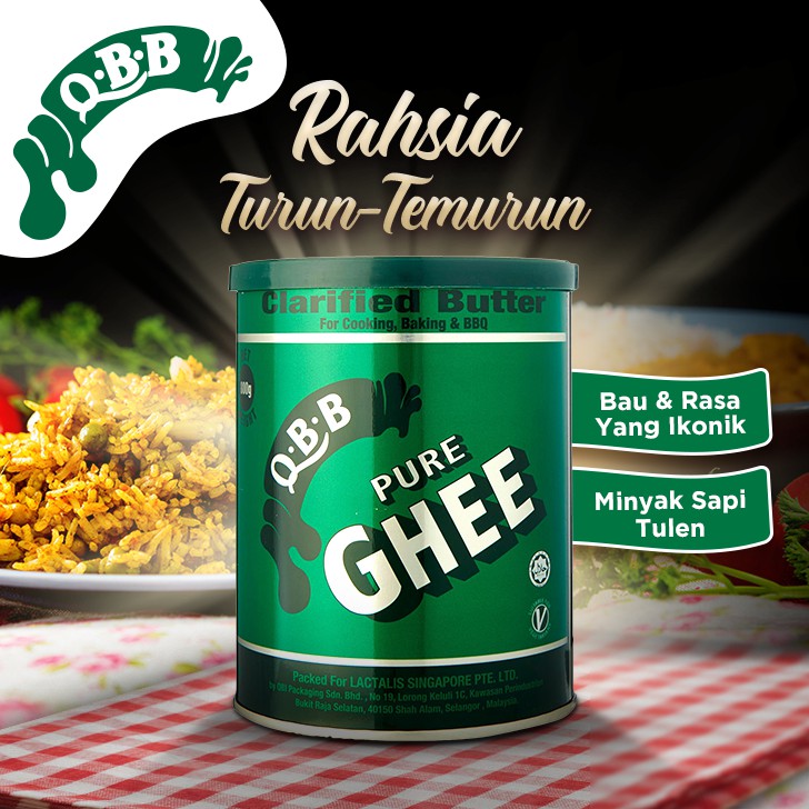 800GM QBB PURE GHEE Q.B.B. MINYAK SAPI TULEN 800 gram oil natural ...
