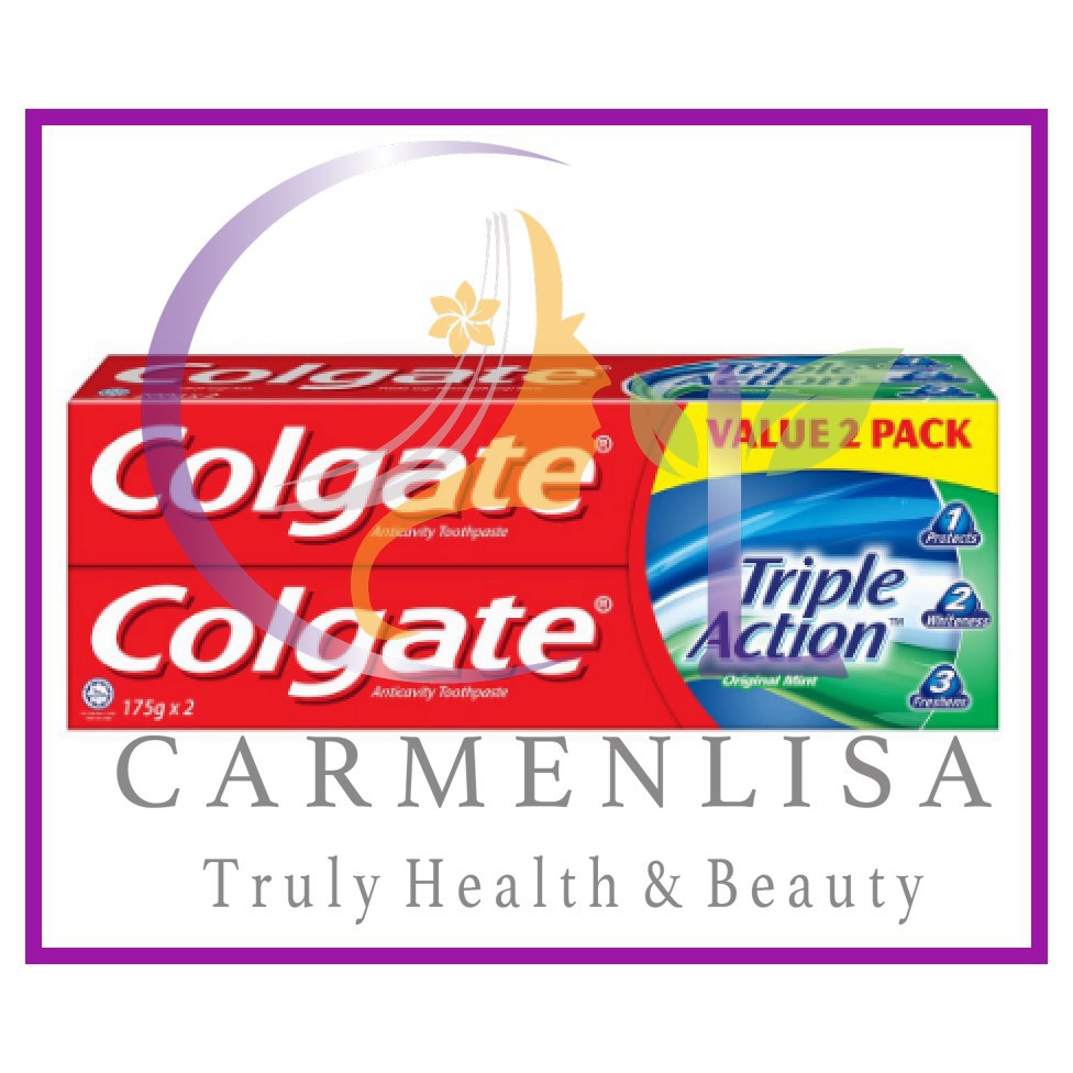 Colgate Toothpaste Value Twin Pack Colgate Triple Action Toothpaste Ubat Gigi 2 X 175g Pack 0992