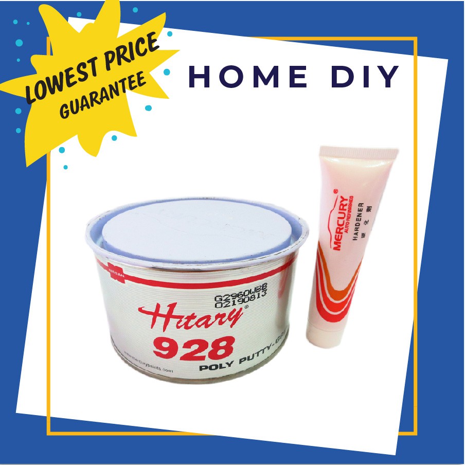 HITARY 928 POLY Car PUTTY 1KG With HARDENER / DOLPHIN SUPERIOR