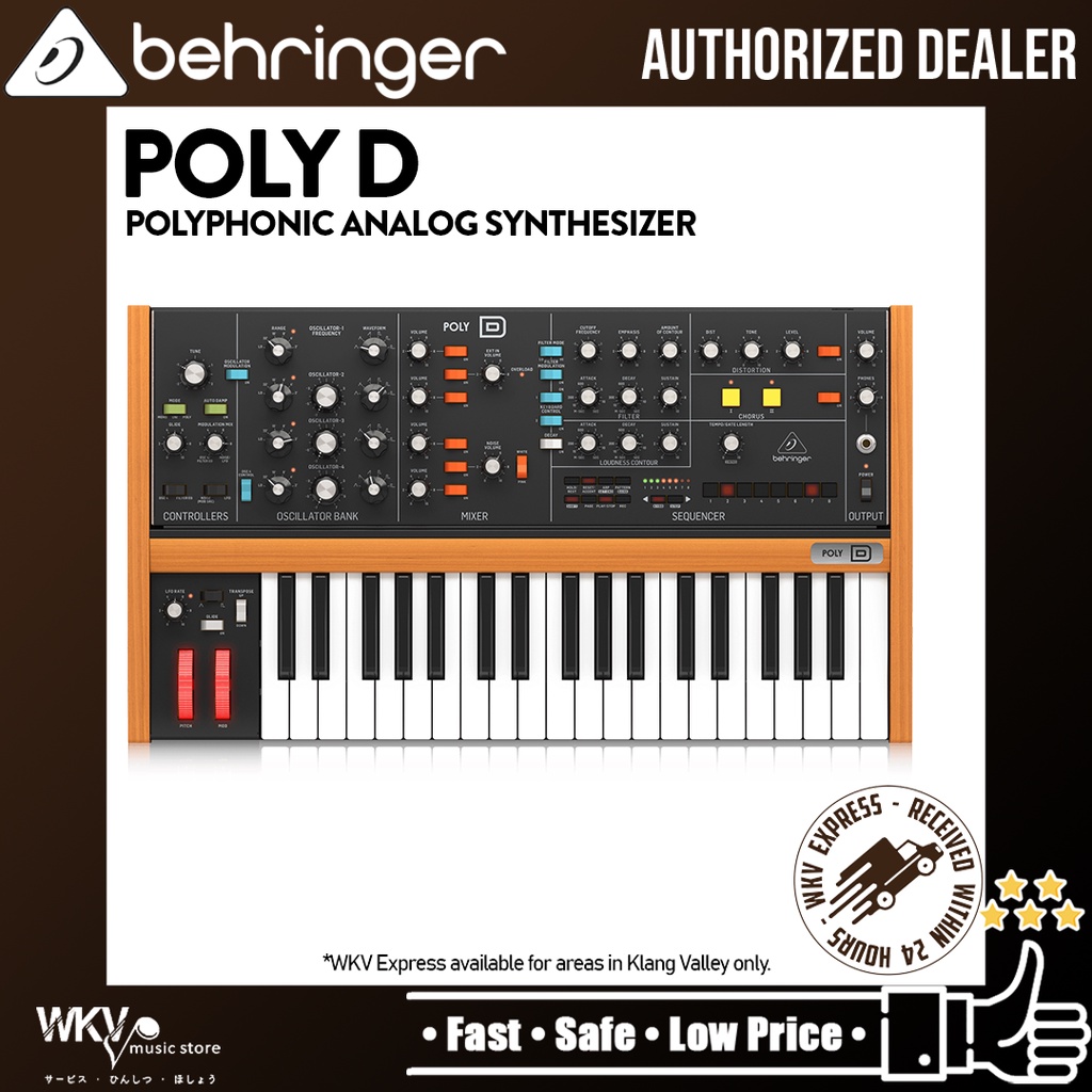 Behringer poly d store polyphonic analog synthesizer