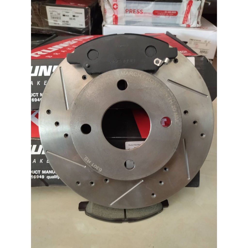 Nissan MARCH Cube Z12 Almera Note Year 12 Modified Brake Discs Groove ...