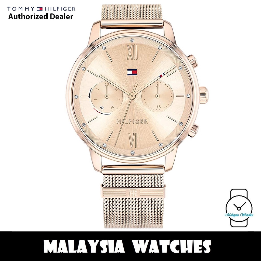 (100% Original) Tommy Hilfiger 1782303 Blake Quartz Rose Gold-Tone Dial ...