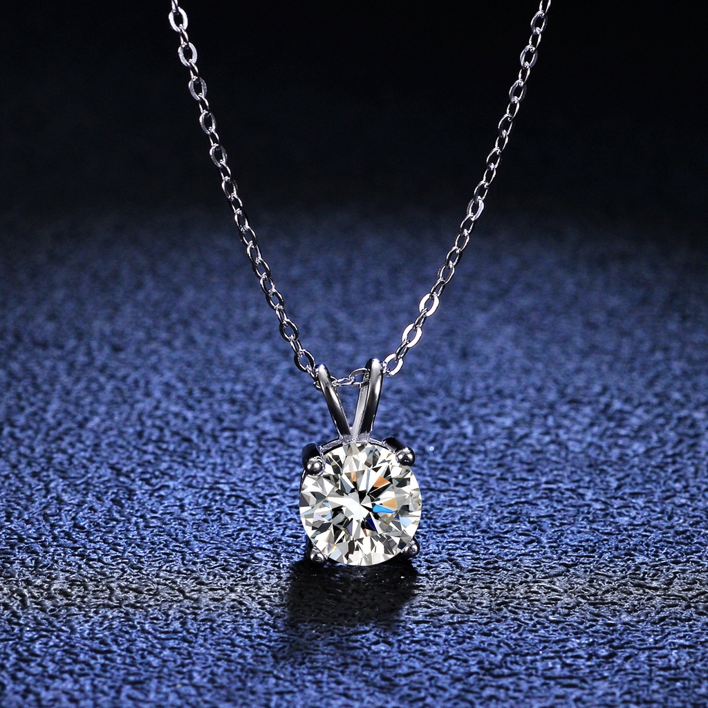 Swarovski Necklace Women VVS Moissanite Dancing Diamond Necklace