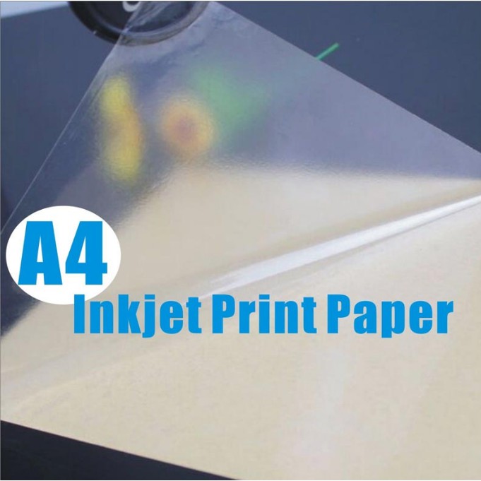 A4 Transparent Sticker for Laser/Dye Ink Printer Water Resistant 透明贴纸防水 ...