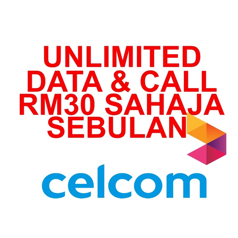 CELCOM PREPAID UNLIMITED DATA DAN CALL KE SEMUA RANGKAIAN SIAP ...