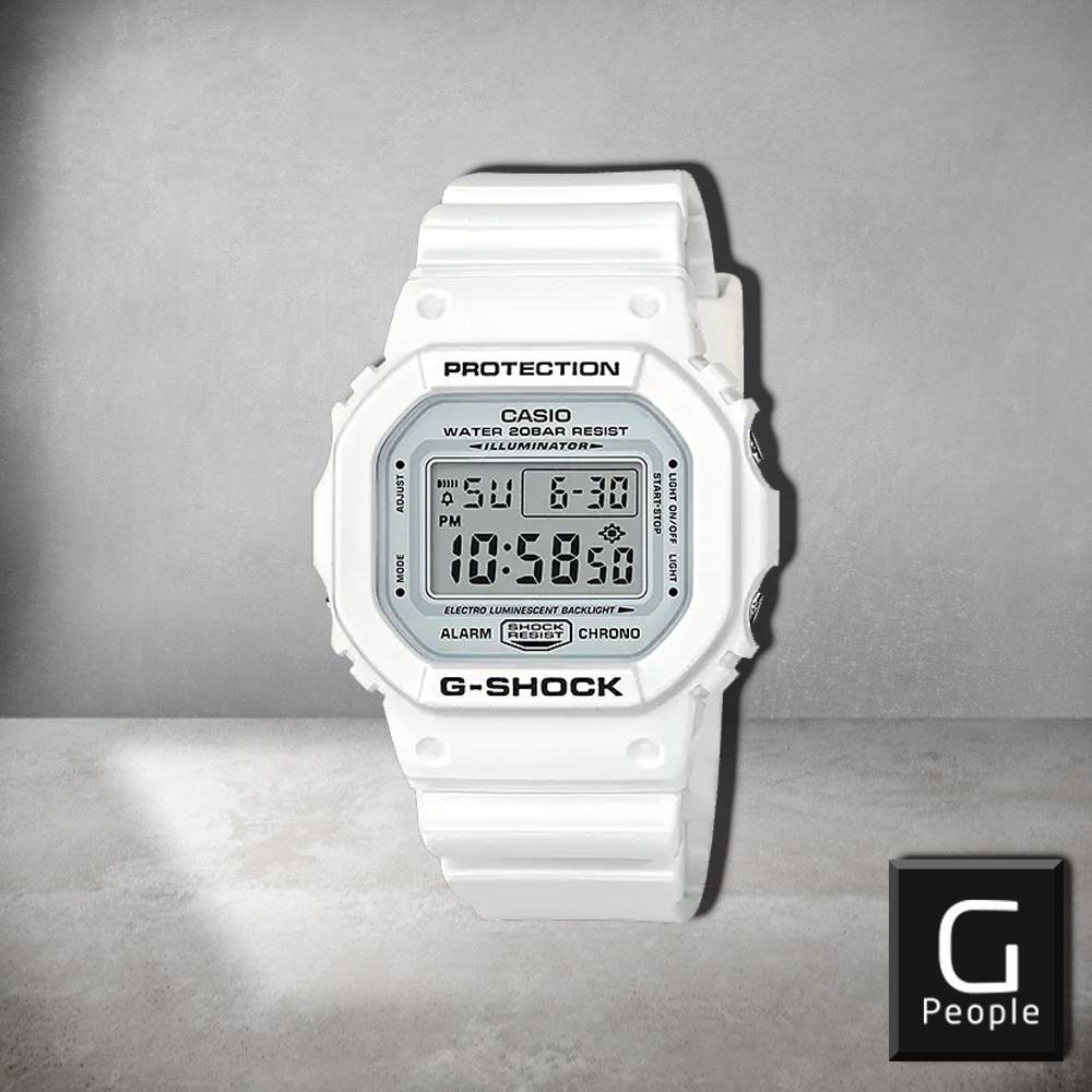 Casio g shock dw 5600 clearance white