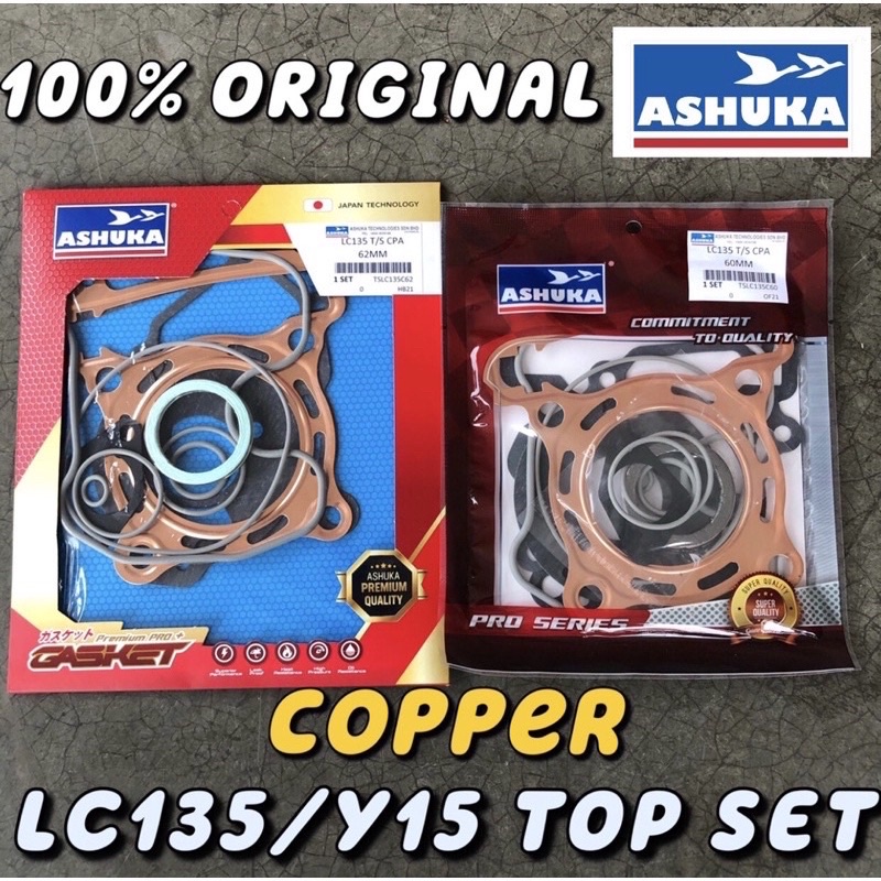 Ashuka LC135 Y15ZR Gasket Top Set FRCM 57mm 62mm 63mm 65mm 66mm 68mm