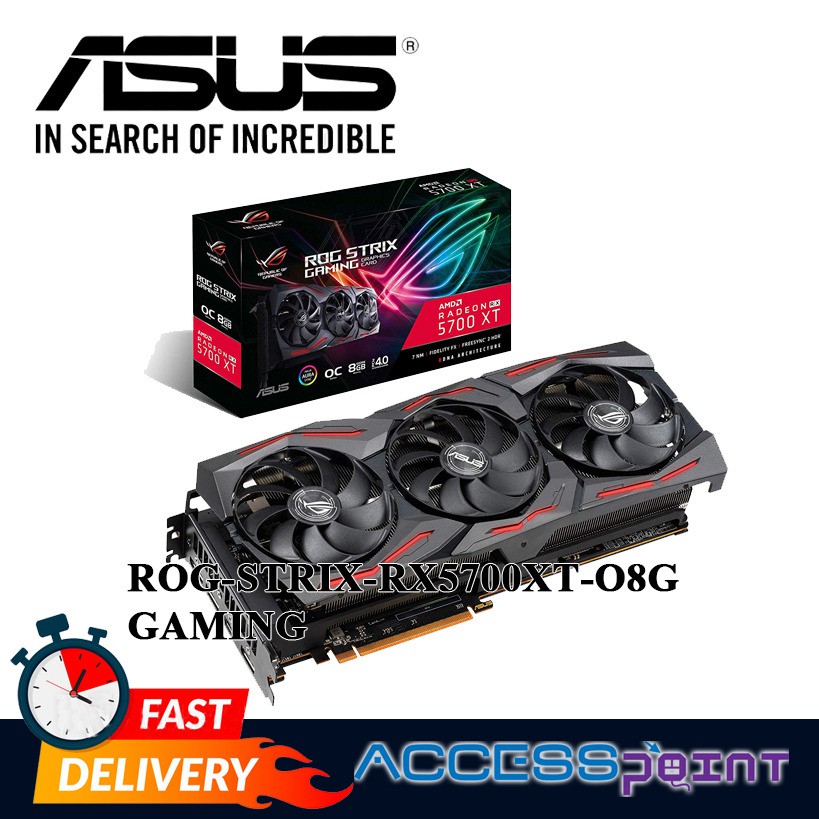 ASUS ROG STRIX AMD RADEON RX 5700 XT OC 8G GDDR6 HDMI DISPLAYPORT 